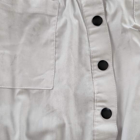 Strapless lightweight white snap up dress - Picture 7 of 7